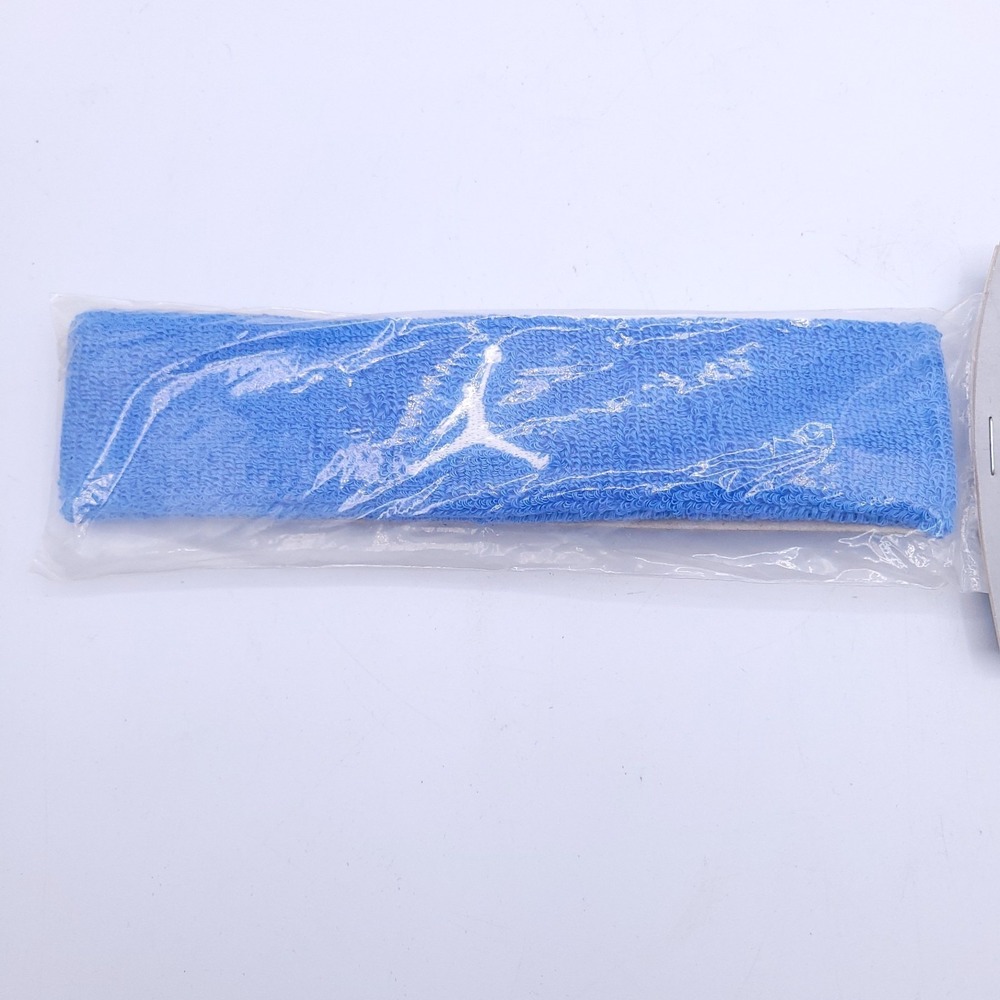 Vintage Jordan Jumpman Headband Carolina Blue Workout Training Stretch Unisex